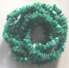 36 inch strand of African Green Jade Chips